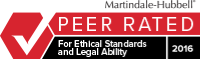 Peer Rated | For Ethical Standards and Legal Ability | 2016